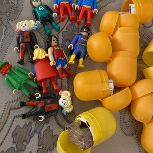 Hero Action Figures with Yellow Capsules